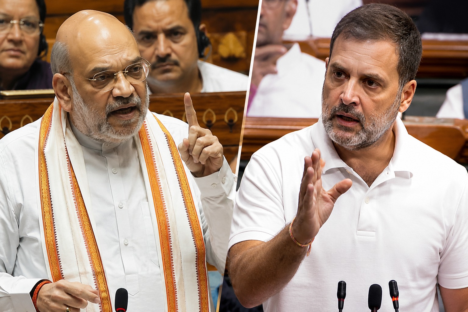 rahul gandhi and amit sah